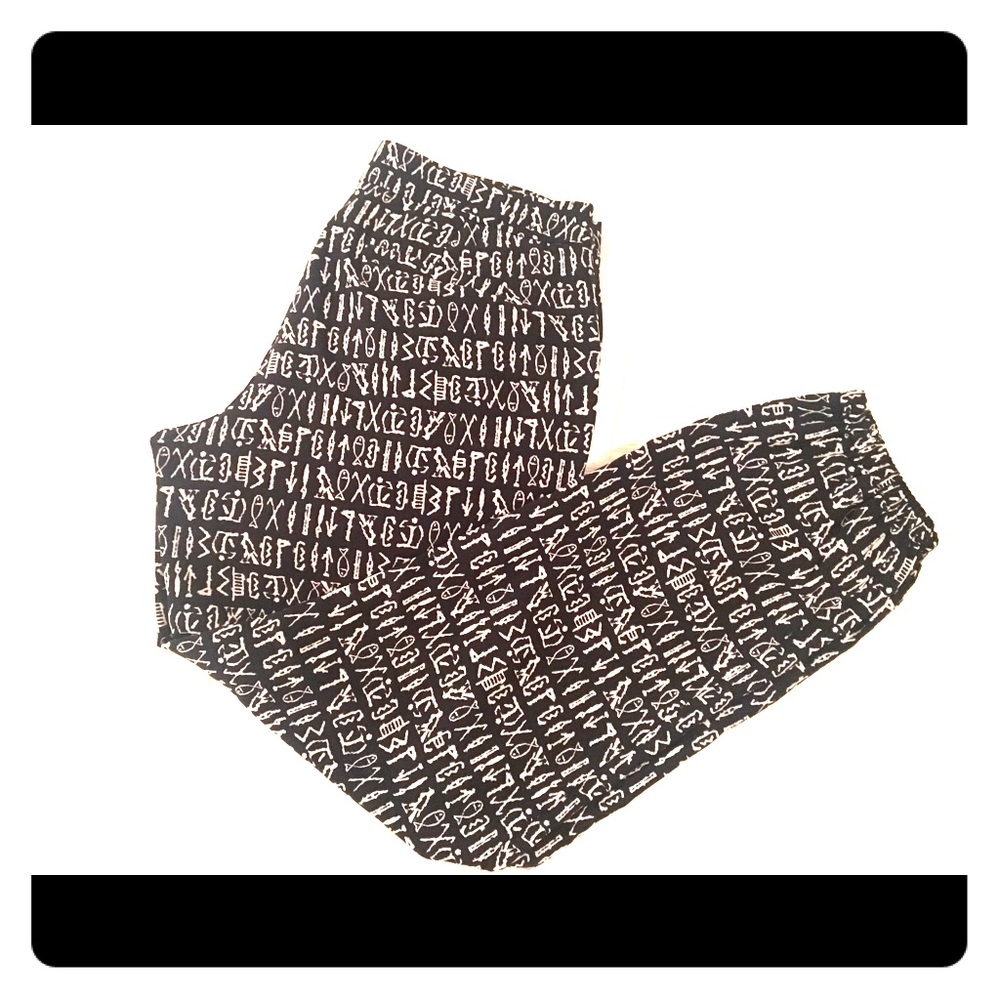 Graphic print jogger pant